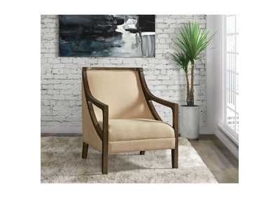Image for Hopkins Chair With Brown Arm In Columbia Camel