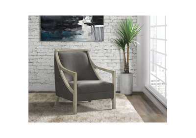 Image for Hopkins Chair With White Wash Arm Columbia Charcoal