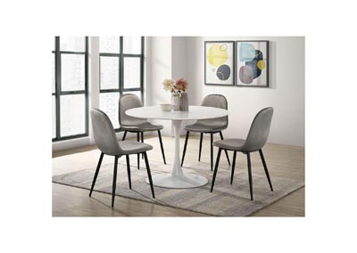 Image for Isadora Side Chair In Light Grey Velvet 2 Per Pack 3A