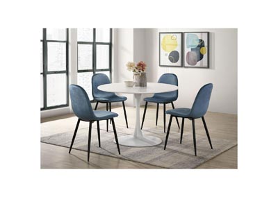 Image for Isadora Side Chair In Navy Blue Velvet 2 Per Pack 3A