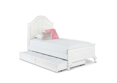 Image for Jesse White Twin Panel Bed w/ Trundle