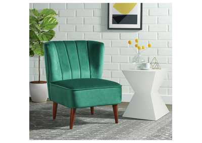 Image for Joss Chair 1 With Walnut Wood Legs Broadway Emerald 3A