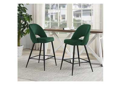 Image for Kendall Black Leg Bar Stool D6240 In Broadway Emerald 2 Pcs Per Carton