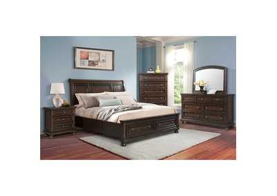 Image for Kingston Queen Bed With Storage Footboard And Non - Storage Rails