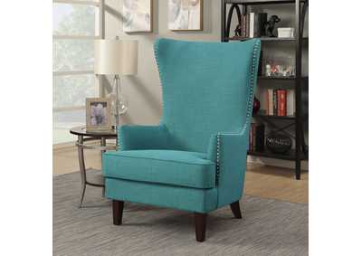 Image for Kori 724 Chair With Chrome Nails Heirloom Aqua - Teal