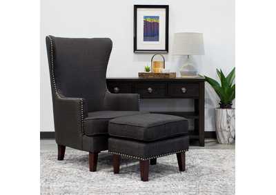 Image for Kori Ottoman In Heirloom Charcoal
