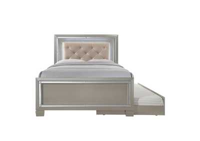 Image for Champagne Platinum Youth Full Platform Bed w/ Trundle