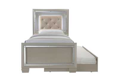 Image for Champagne Platinum Youth Twin Platform Bed w/ Trundle