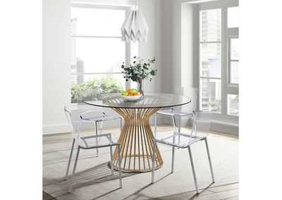 Image for Lavinia Gold Dining Table