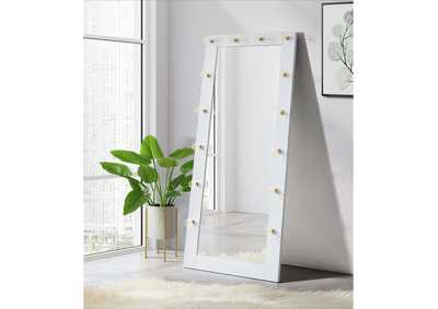 Lindy Floor Mirror With Lights In White