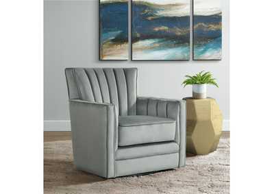 Image for Loden Swivel Chair In Royale Metal