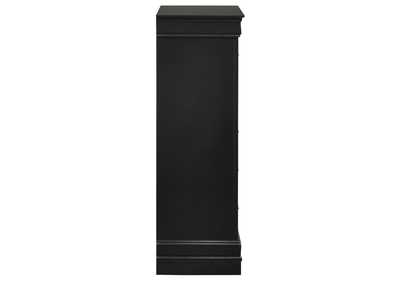 Image for Louis Philippe 5-Drawer Chest in Black