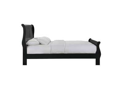 Image for Louis Philippe Queen Panel Bed in Black