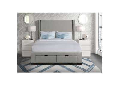 Image for Magnolia Queen Storage Bed Boulder Grey