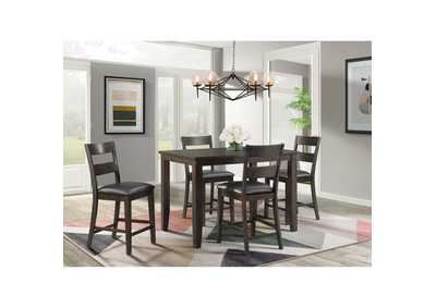 Image for Mango 5 Piece Counter Height Dining Set - Table Four Chairs