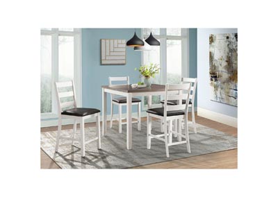 Image for Martin Brown 5Pc Counter Height Dining Set-Table & Four Chairs