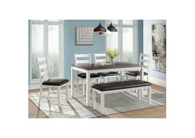 Image for Martin 60 Dining Table In Dark Brown And White