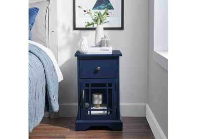 Image for Marty Side Table With Power Port USB In Blue 3A