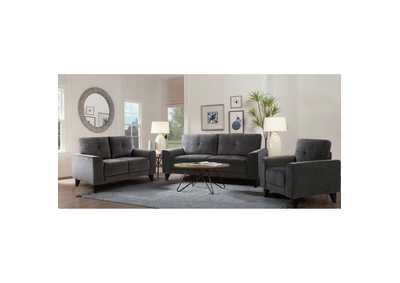 Image for Michael Chair Complete In Urban Living Charcoal