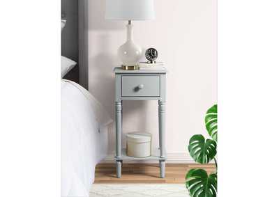 Image for Moana Side Table With USB Port In Grey