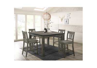 Image for Nathan 5 Piece Counter Height Dining Set - Table Four Chairs