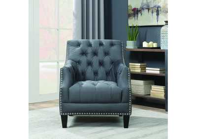 Norway Accent Chair Ottoman Charcoal