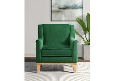 Image for Palmer Chair Blond Ash Distressed Wood Royale Kelly Green 3A