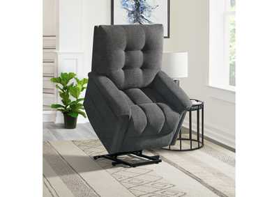 Image for Pecos Power Motion Lift Chair In 15337 - 2 Ribbit Charcoal