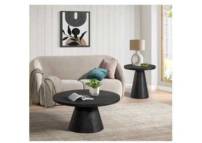 Image for Portland 2 Piece Occasional Table Set In Black - Coffee Table End Table