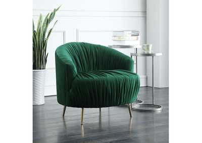 Image for Princeton 16067 Chair With Gold Leg Broadway Emerald
