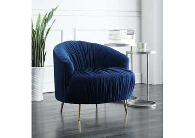 Image for Princeton 16067 Chair With Gold Stainless Leg Broadway Navy