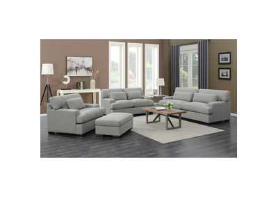 Image for Rodeo Ottoman In Aria Grey