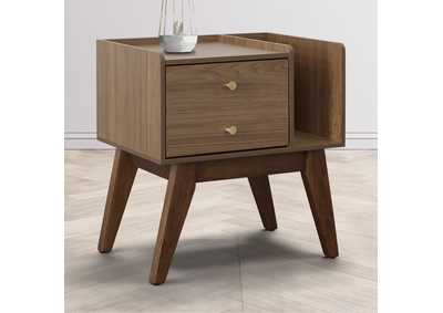 Image for Sade 1 Drawer Nightstand In Walnut