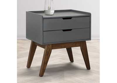 Image for Sade 2 Drawer Nightstand In Grey