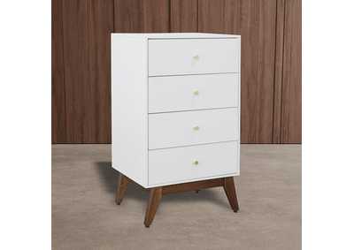 Image for Sade 4 Drawer Chest In White