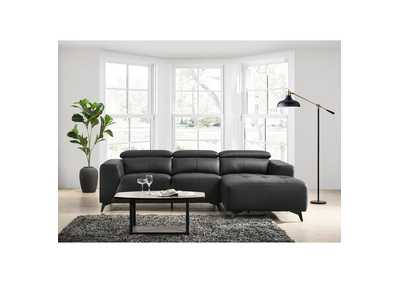 Image for Salvador Right Hand Facing Chaise In Aviarah Black