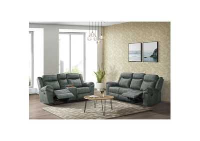 Image for Sorrento 2 Piece Living Room Set In Fb367 Charcoal - Sofa Loveseat