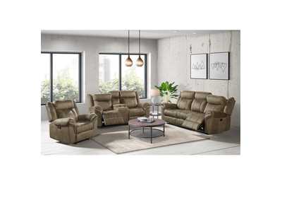Sorrento Power Motion Loveseat With Console In T101 Brown