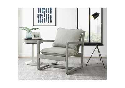 Image for Spitfire Grey Wood Trim Chair In Mckinney Charcoal 3A