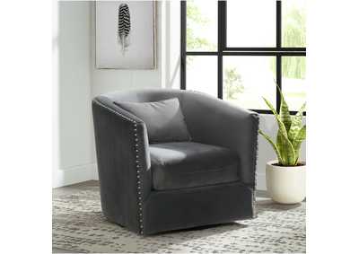 Image for Stanton Swivel Chair In Royale Metal With Nails - 3A