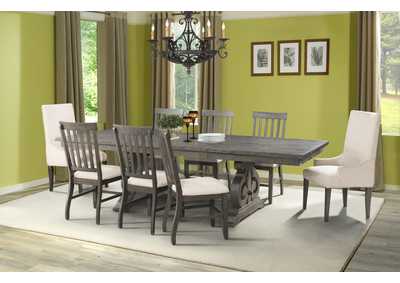 Image for Stone Dining 10 Piece Set - Table 6 Side Chairs 2 Parson Chairs Server