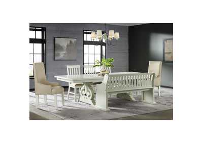 Image for Stone Parson Arm Chair In White 2 Per Pack