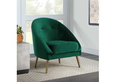 Image for Trinity 16070 Chair With Gold Leg Broadway Emerald