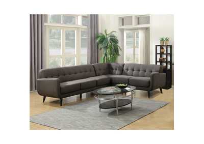 Image for Hubbard 066 Ruff Love Seat Without Pillow Heirloom Charcoal