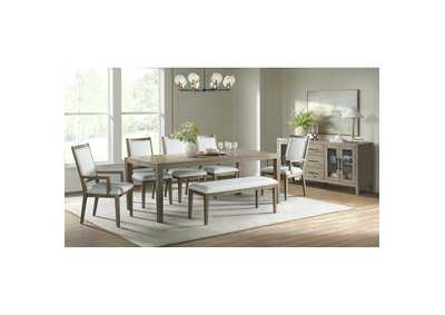 Image for Versailles Contemporary Dining Arm Chair With Boucle White In Grey 2 Per Carton