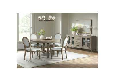 Image for Versailles Contemporary Round Dining Table In Grey