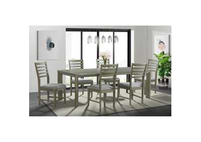 Image for Zig Ladder Back Side Chair Grey 2 Per Carton
