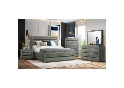 Image for Zig King Storage 3 Piece Bedroom Set In Grey
