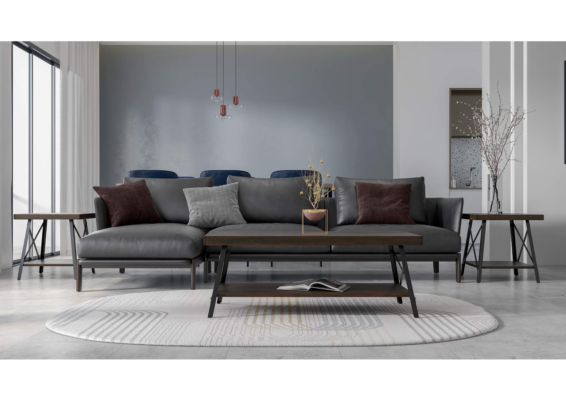 Chandler Espresso Brown Coffee Table Pacific Furniture Gallery