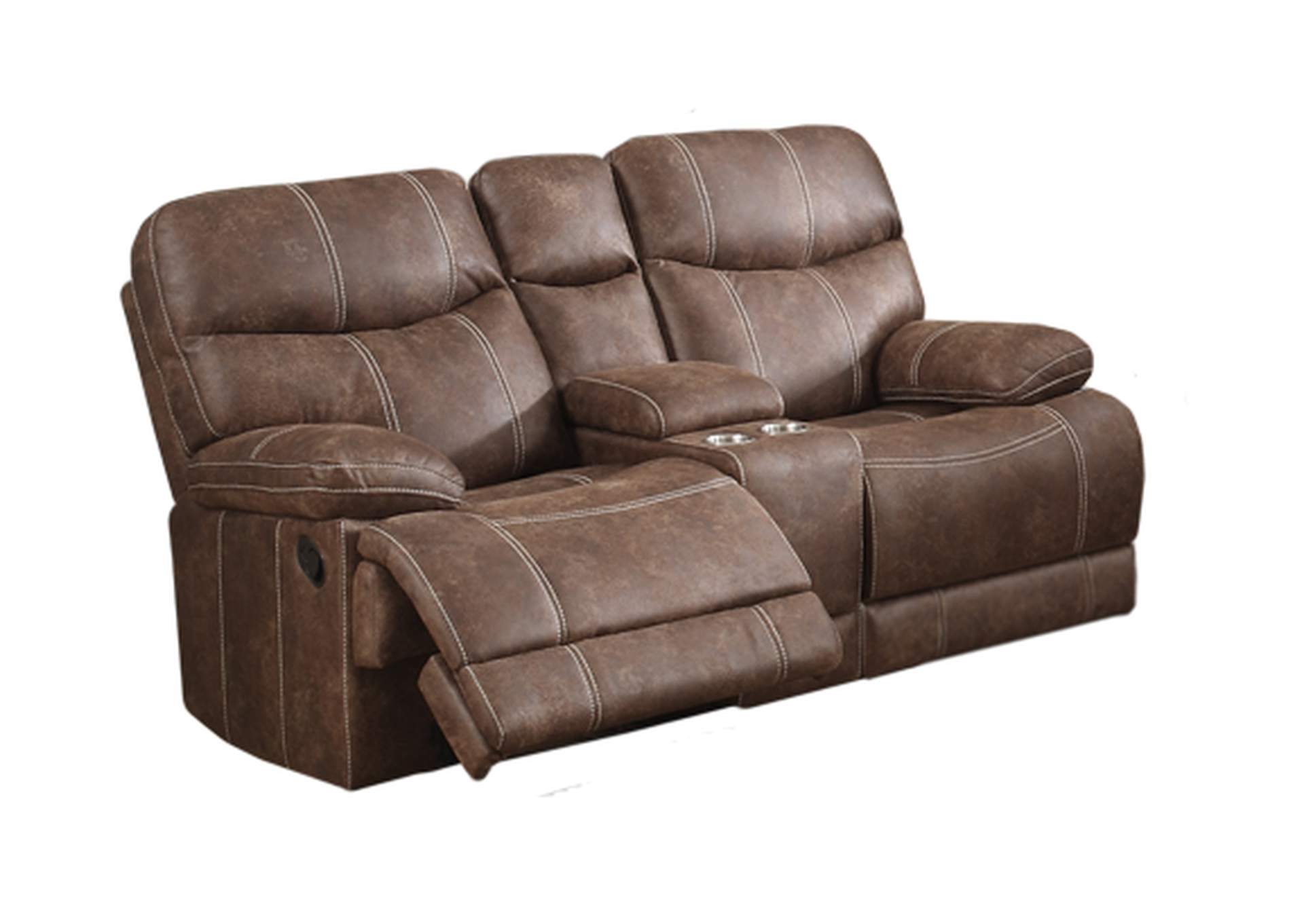 Earl Reclining Console Loveseat,Emerald Home Furnishings